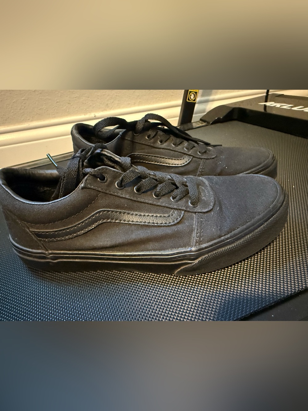 All-Black Low-Top Canvas Sneakers for Kids